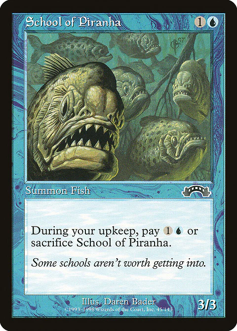 School of Piranha (Retro Frame)