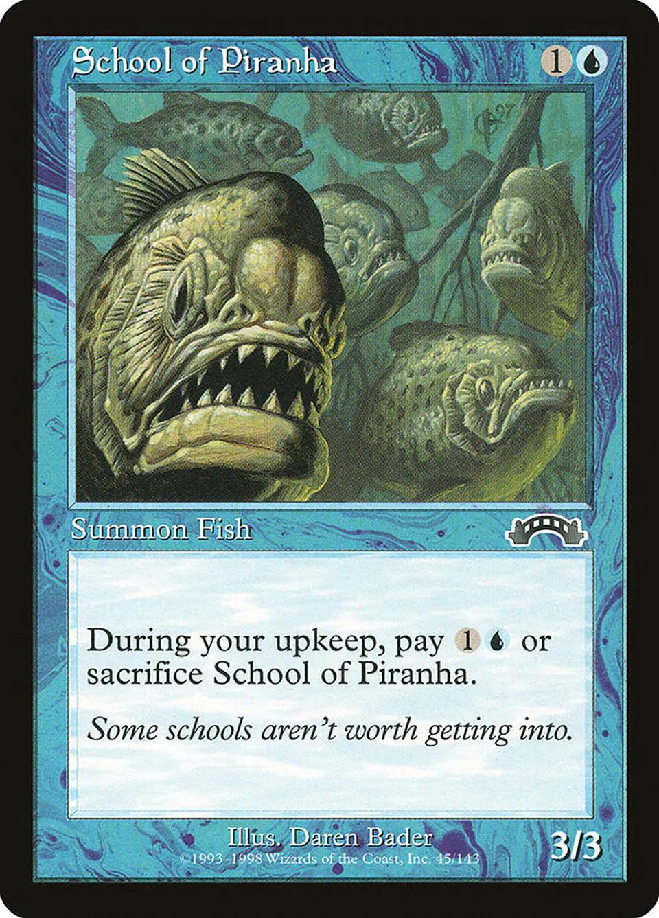 School of Piranha (Retro Frame) 1