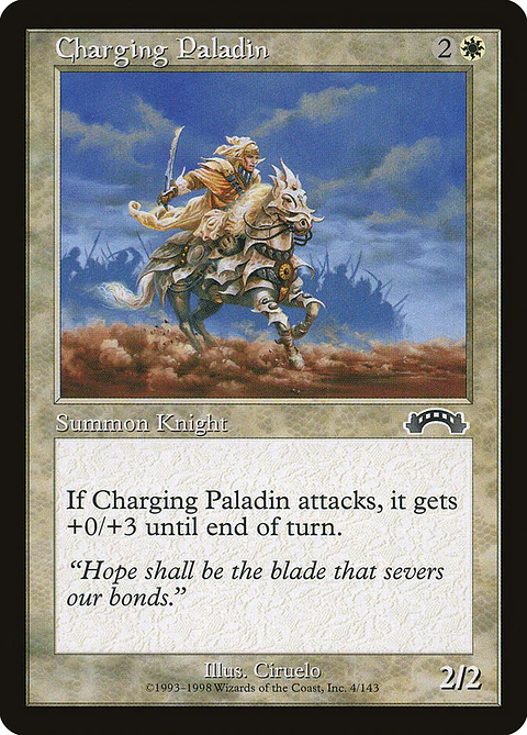 Charging Paladin (Retro Frame)