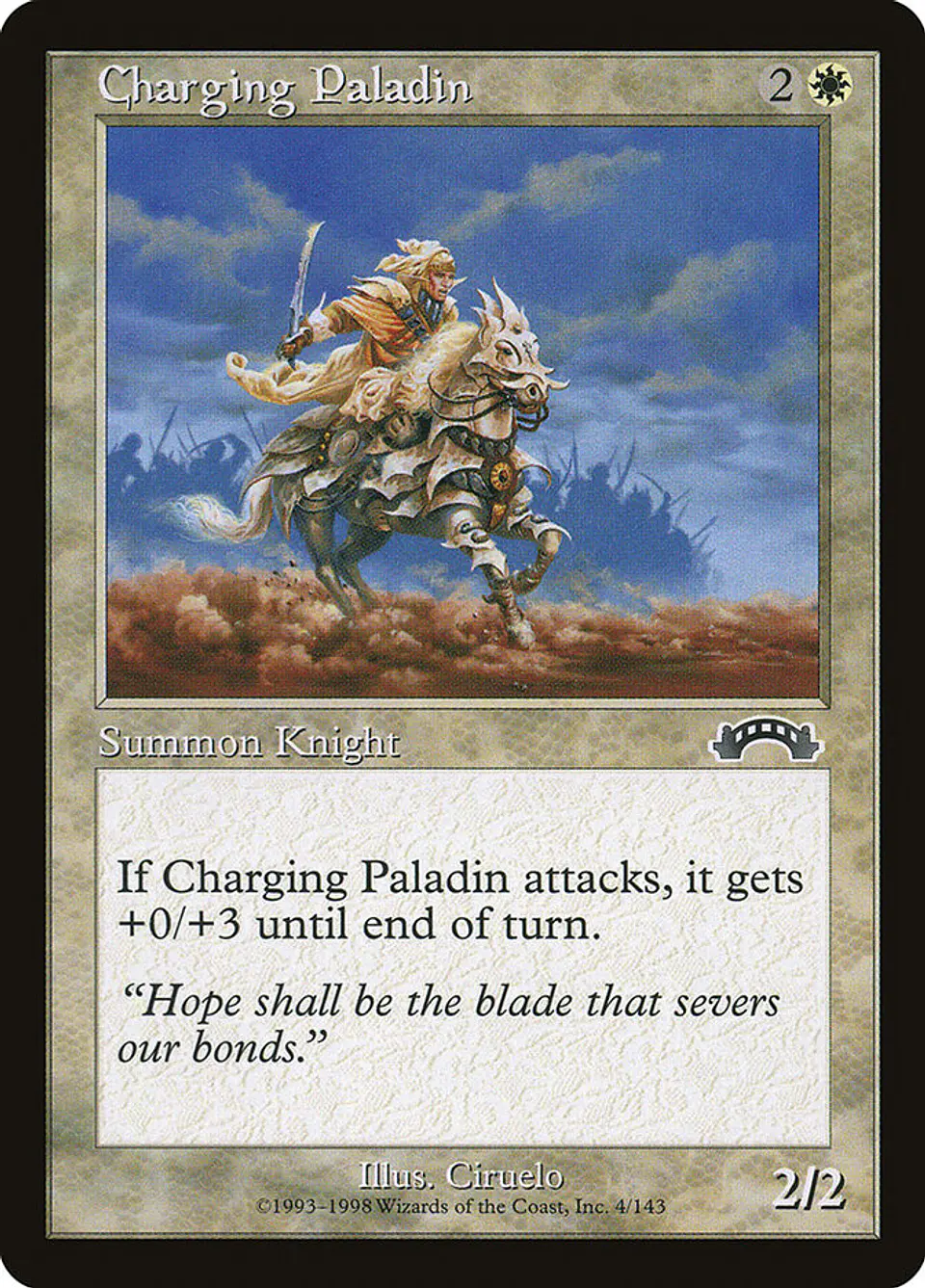 Charging Paladin (Retro Frame) 1