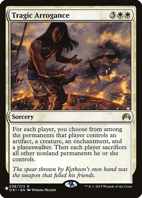 Tragic Arrogance (The List)