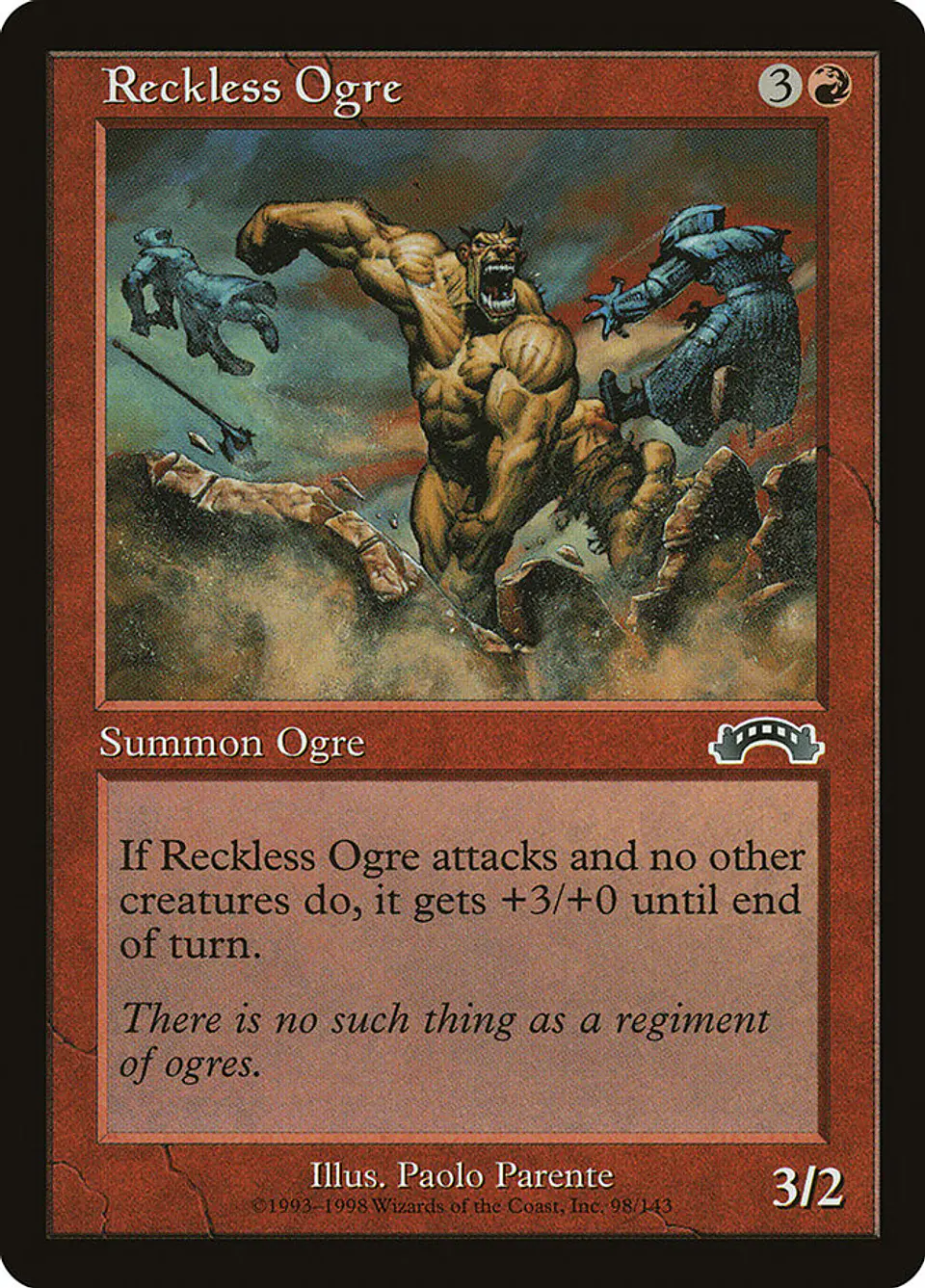 Reckless Ogre (Retro Frame) 1