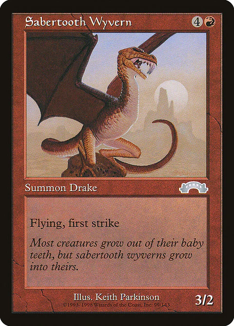 Sabertooth Wyvern (Retro Frame)