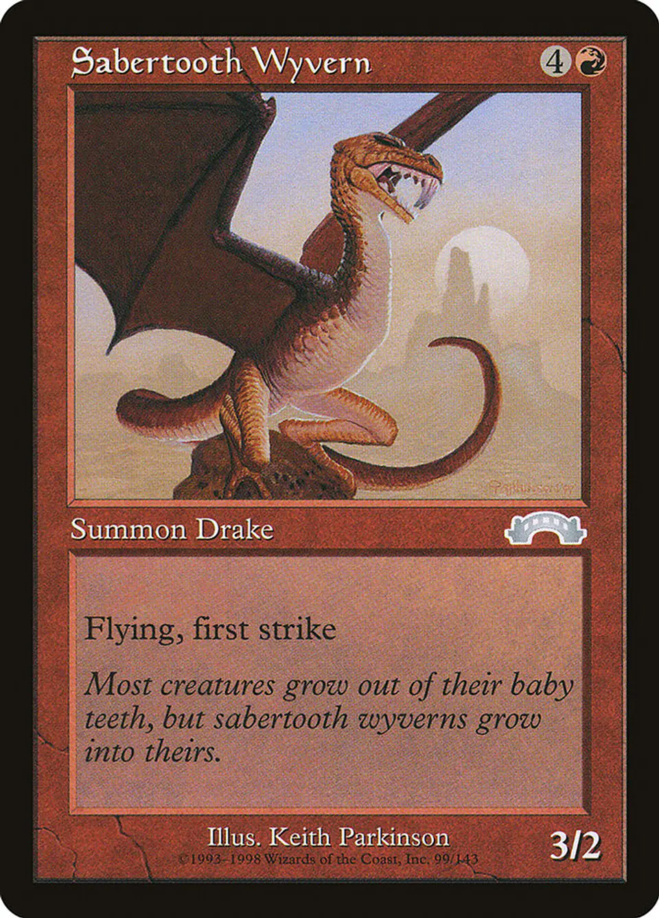Sabertooth Wyvern (Retro Frame) 1