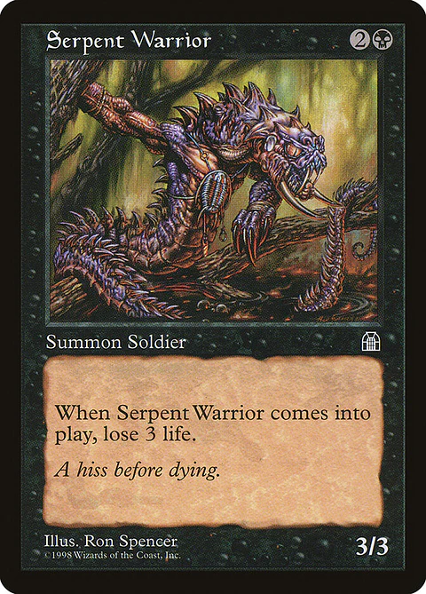 Serpent Warrior (Retro Frame)