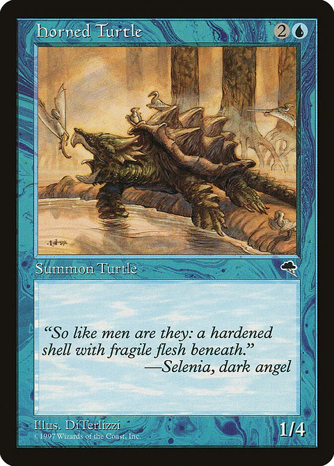Horned Turtle (Retro Frame)