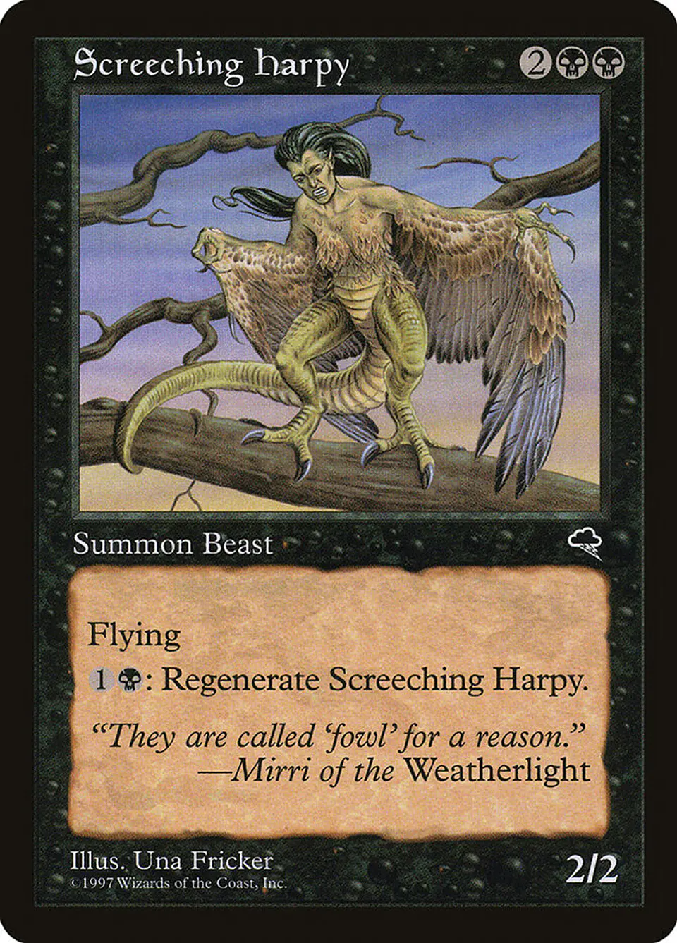 Screeching Harpy (Retro Frame) 1
