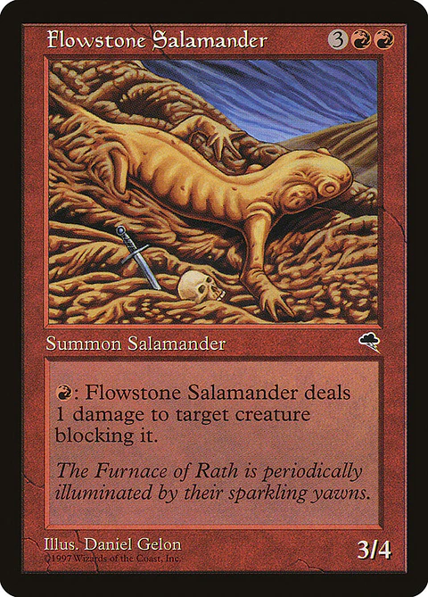 Flowstone Salamander (Retro Frame)