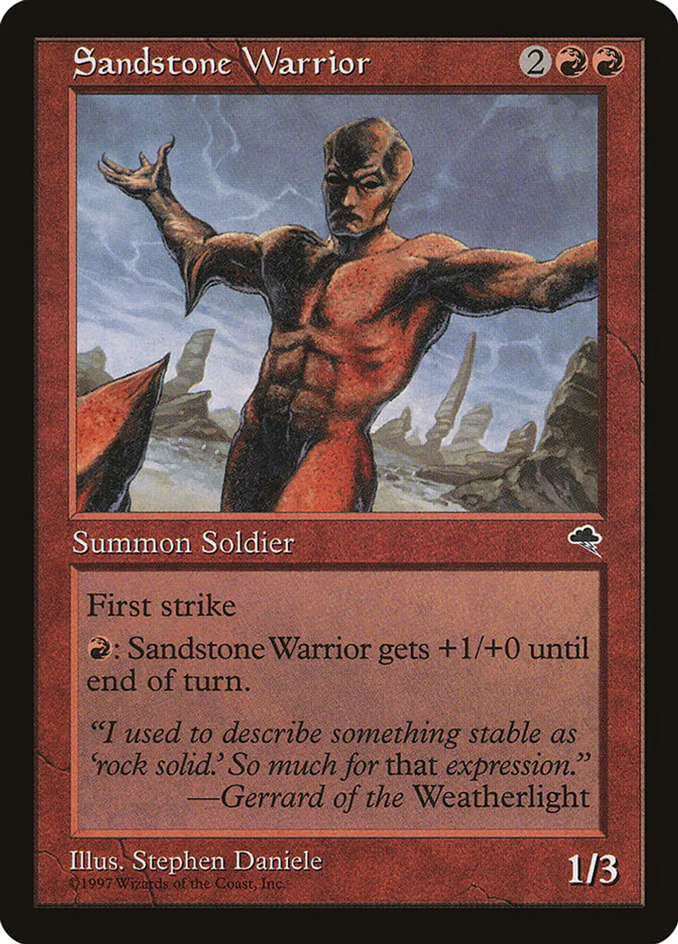 Sandstone Warrior (Retro Frame) 1