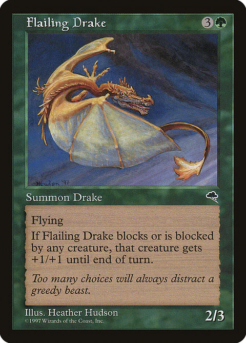 Flailing Drake (Retro Frame)