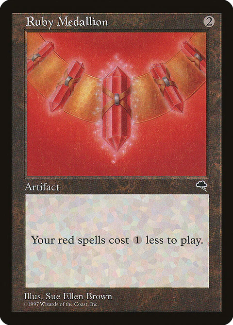 Ruby Medallion (Retro Frame)