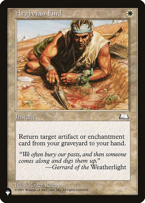 Argivian Find (The List)