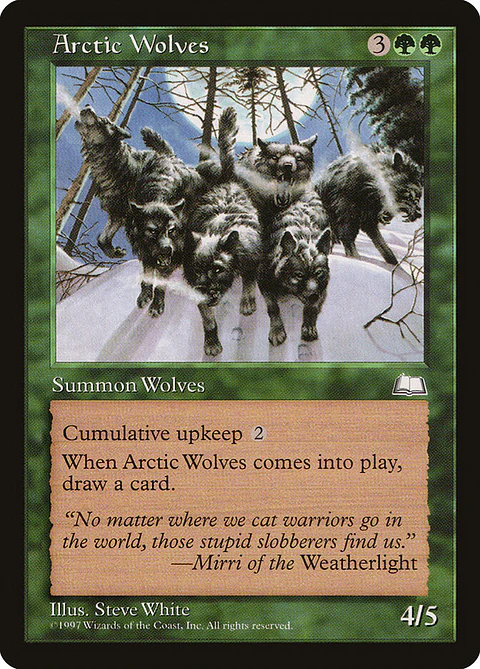 Arctic Wolves (Retro Frame)