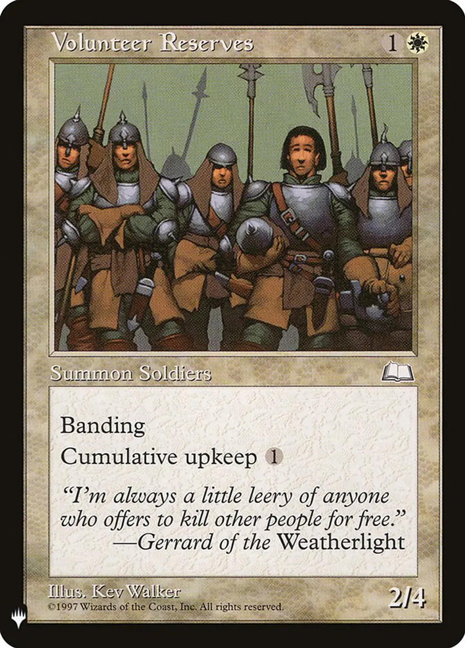 Volunteer Reserves (The List) 1