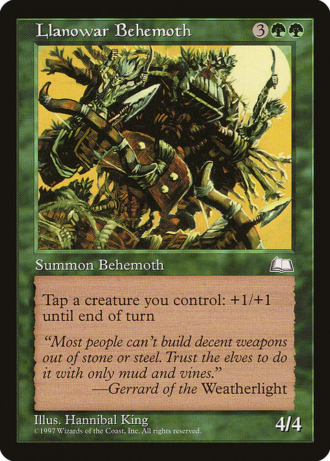 Llanowar Behemoth (Retro Frame)