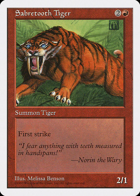 Sabretooth Tiger (Retro Frame)