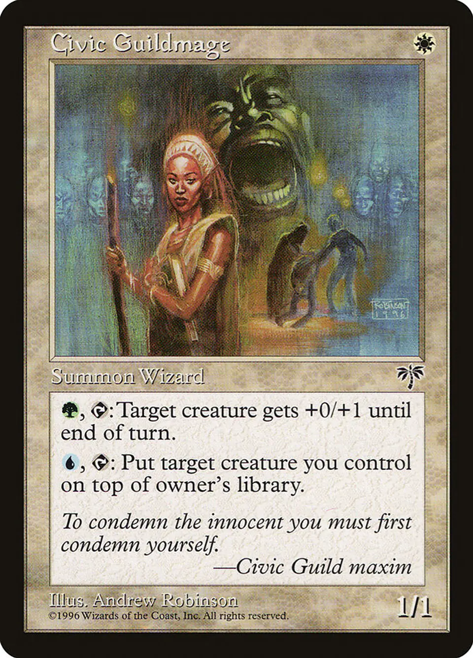 Civic Guildmage (Retro Frame) 1