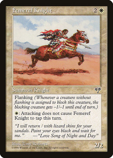 Femeref Knight (Retro Frame)