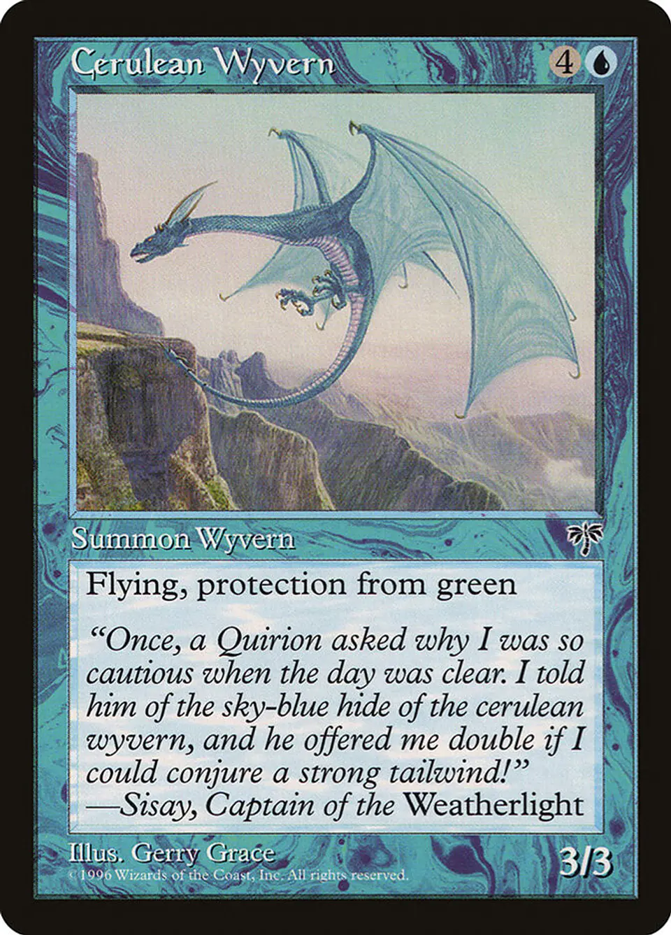 Cerulean Wyvern (Retro Frame) 1
