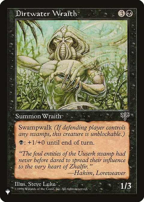 Dirtwater Wraith (The List)