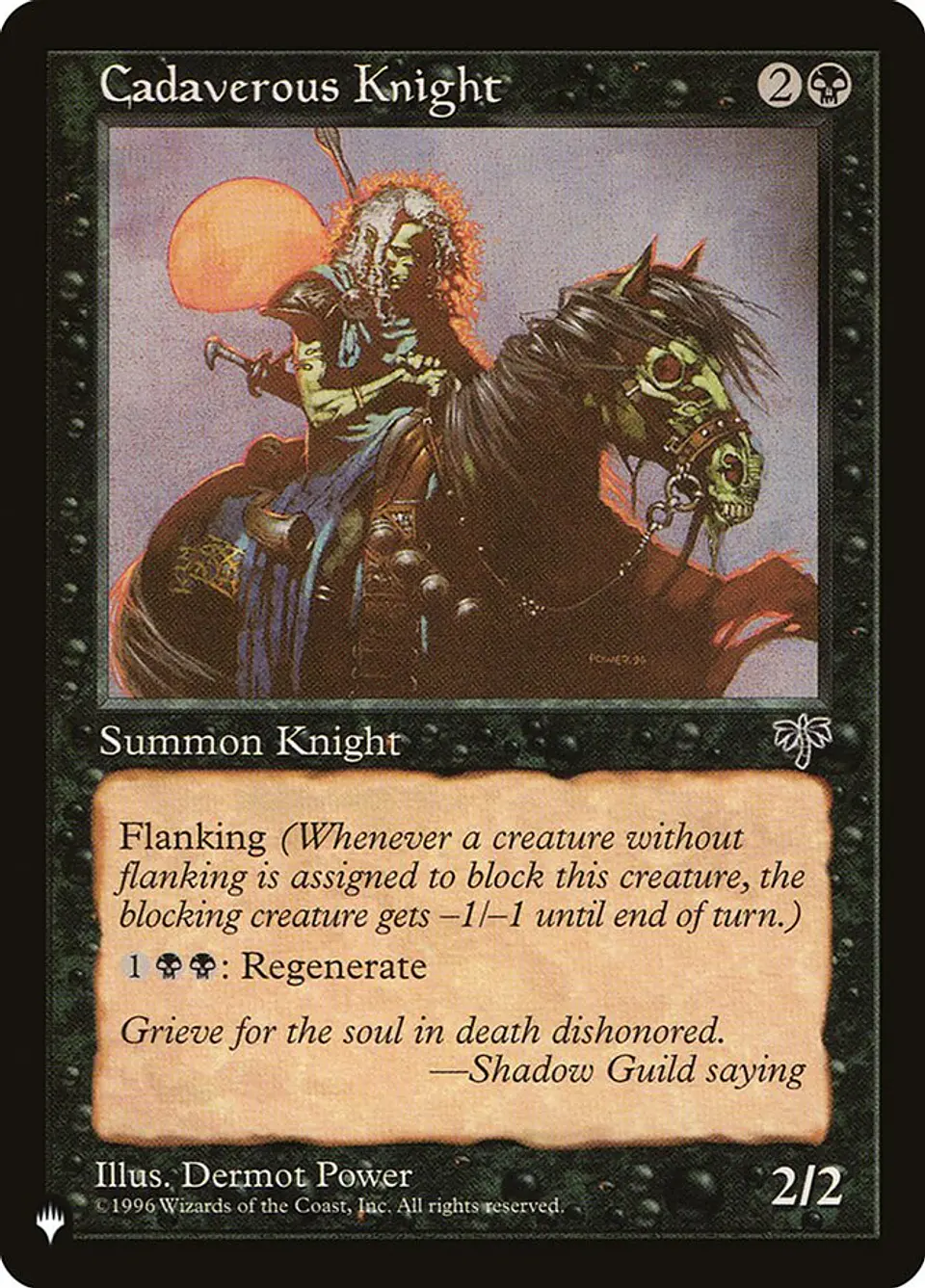 Cadaverous Knight (The List) 1