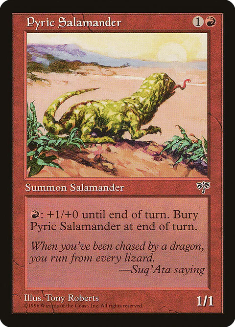 Pyric Salamander (Retro Frame)
