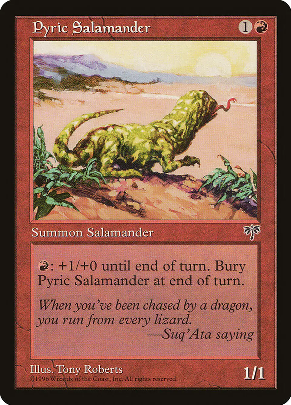 Pyric Salamander (Retro Frame) 1