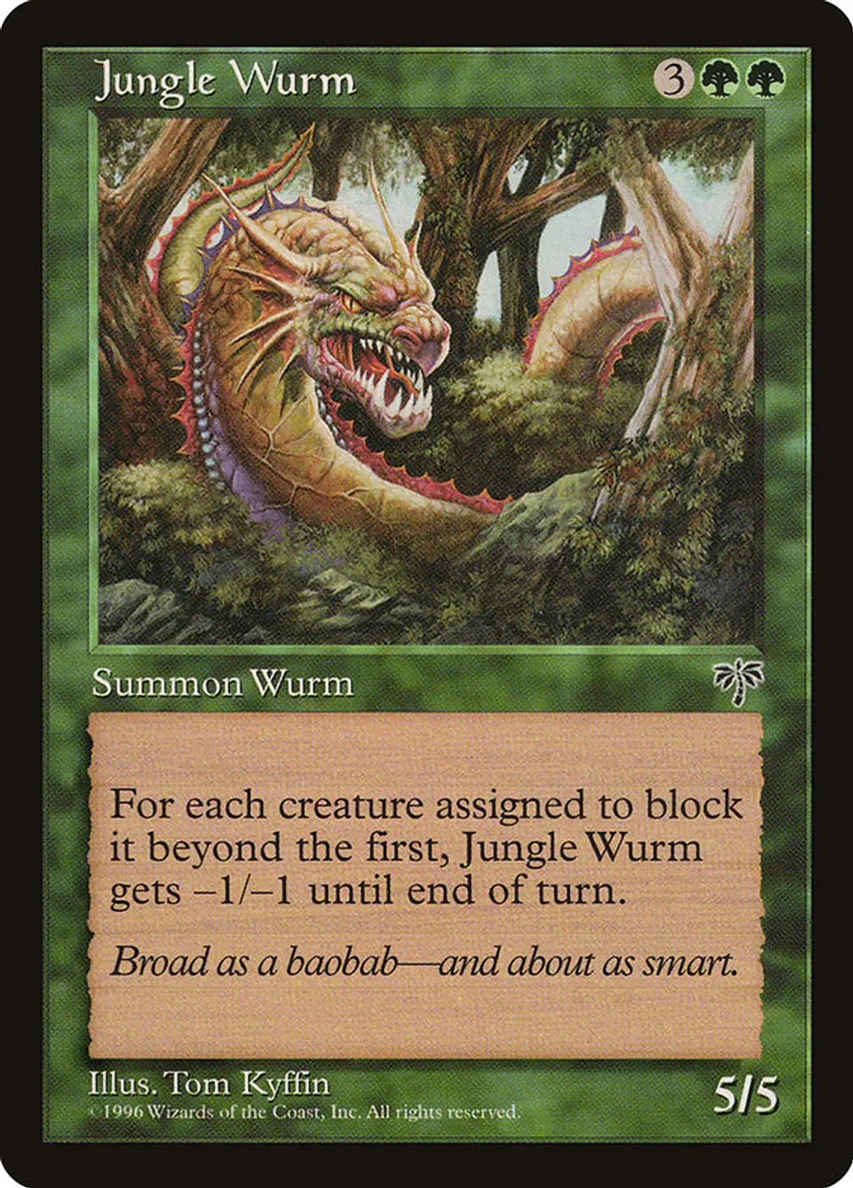 Jungle Wurm (Retro Frame) 1