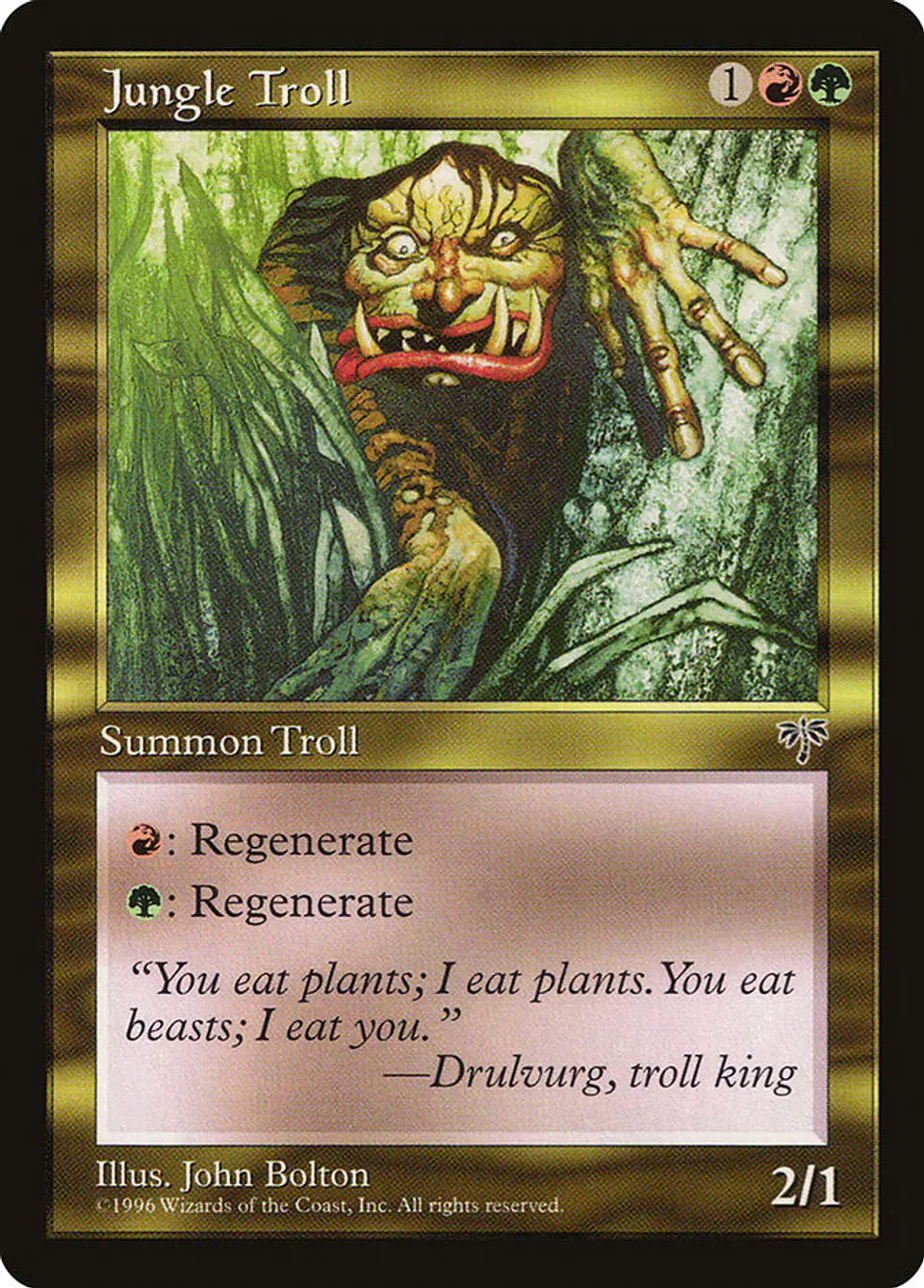 Jungle Troll (Retro Frame) 1