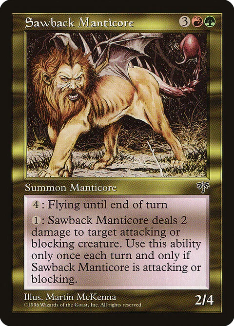 Sawback Manticore (Retro Frame)