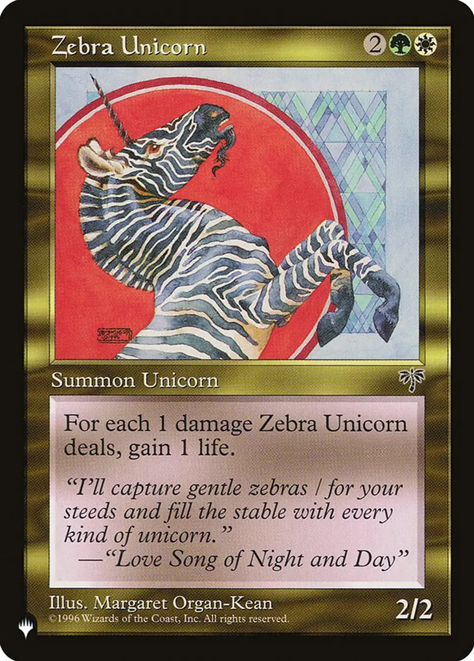 Zebra Unicorn (The List) 1