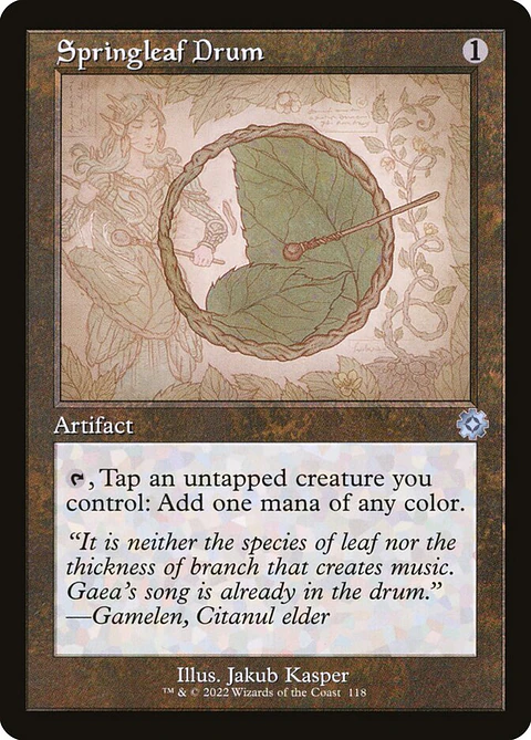 Springleaf Drum (Retro Frame)