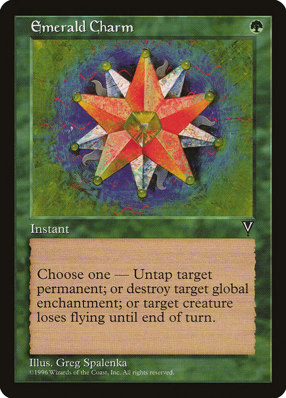 Emerald Charm (Retro Frame) 1