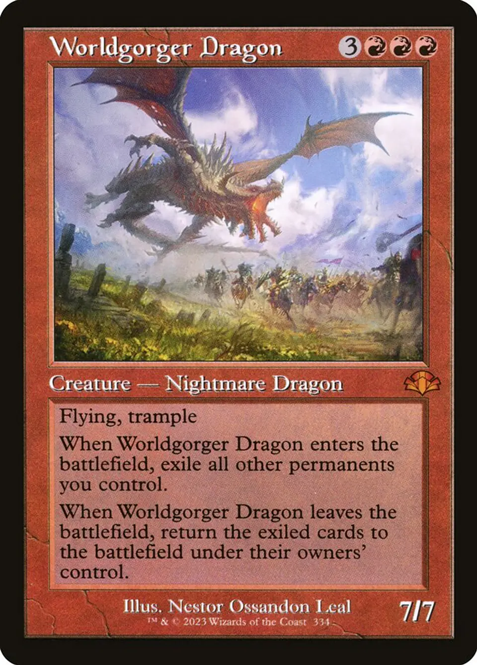 Worldgorger Dragon (Retro Frame) 1