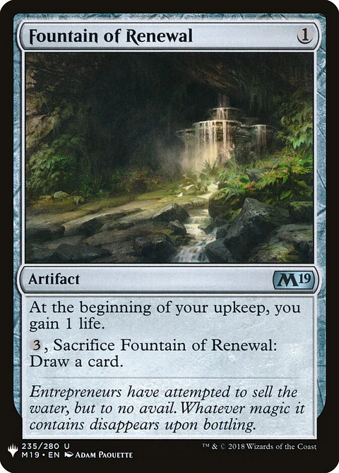 Fountain of Renewal (The List)