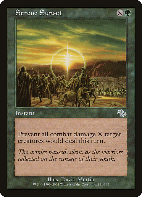 Serene Sunset (Retro Frame)