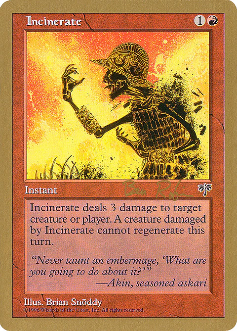 Incinerate (Retro Frame)