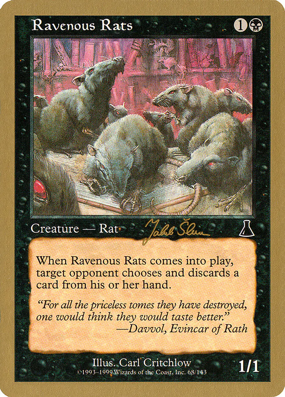 Ravenous Rats (Retro Frame) 1