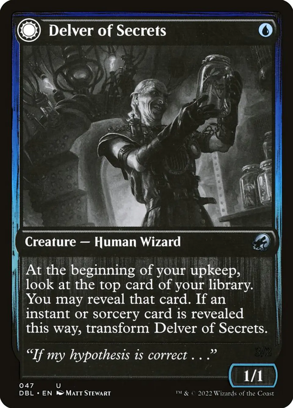 Delver of Secrets // Insectile Aberration 1