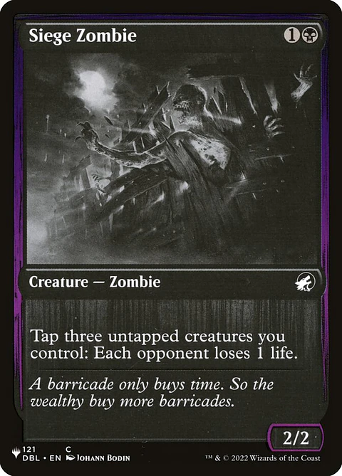 Siege Zombie (The List)