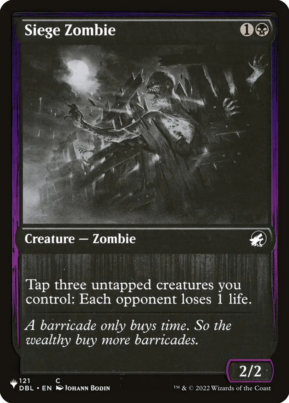 Siege Zombie (The List) 1