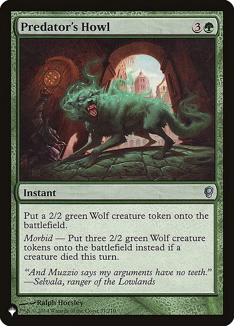 Predator's Howl (The List)