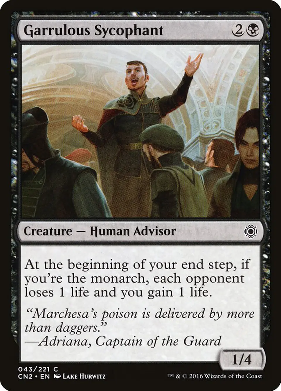 Garrulous Sycophant 1