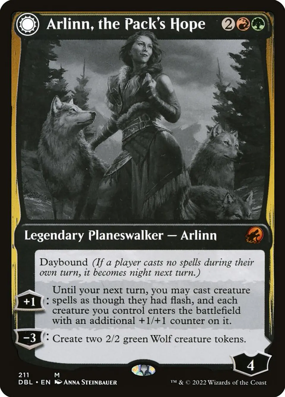 Arlinn, the Pack's Hope // Arlinn, the Moon's Fury 1