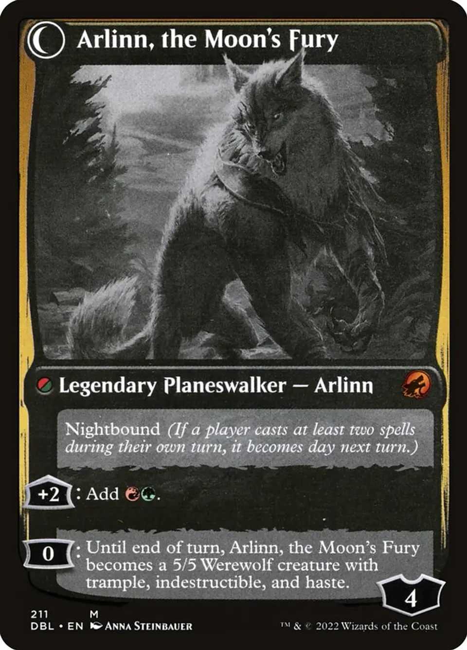 Arlinn, the Pack's Hope // Arlinn, the Moon's Fury 2