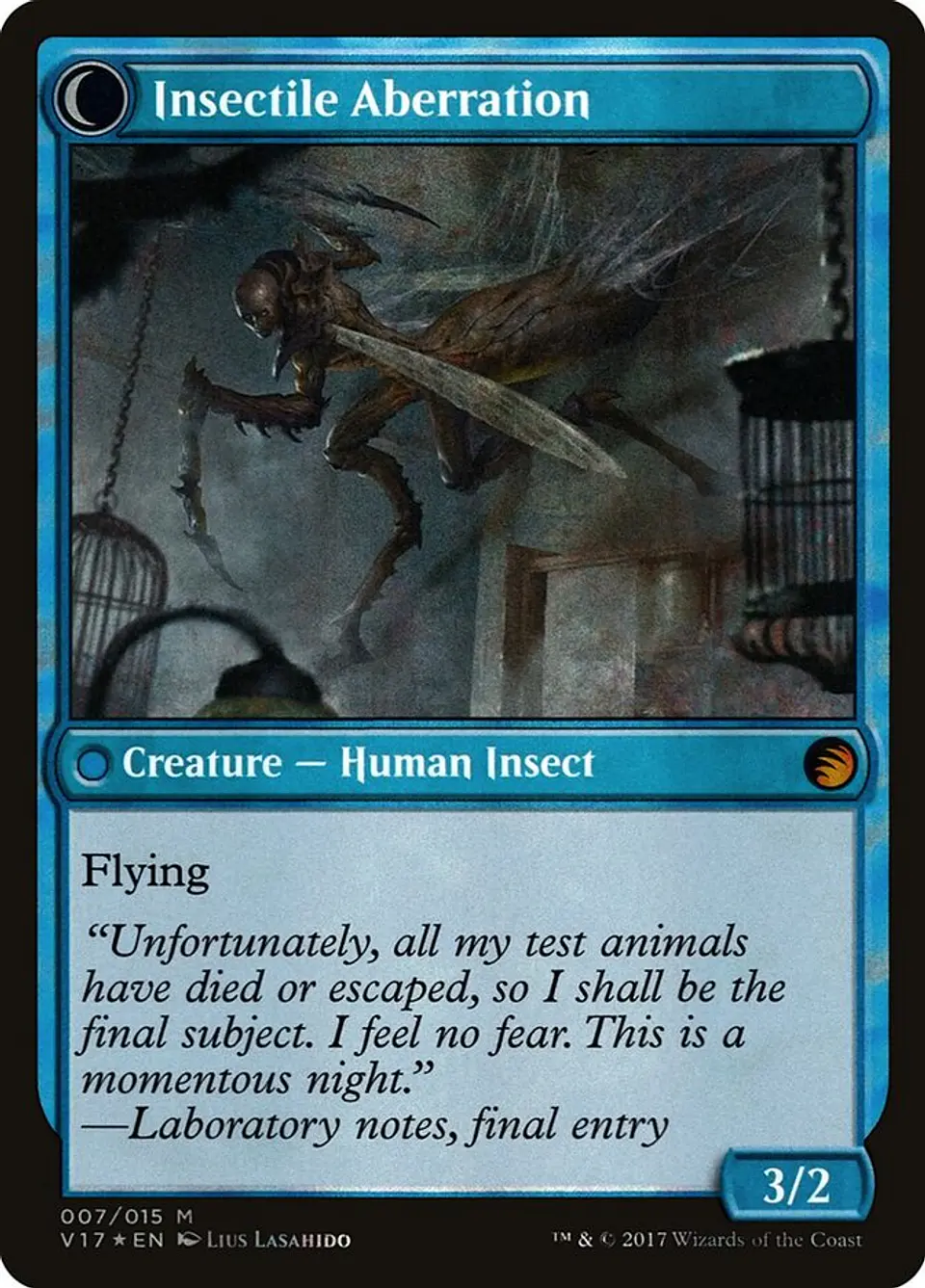 Delver of Secrets // Insectile Aberration 2