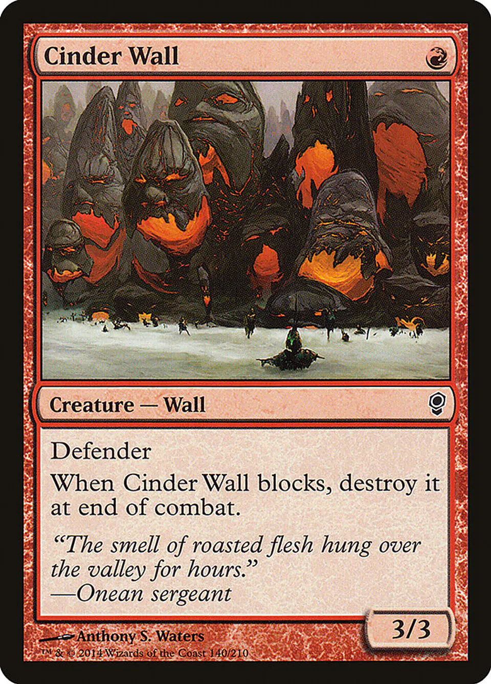 Cinder Wall 1