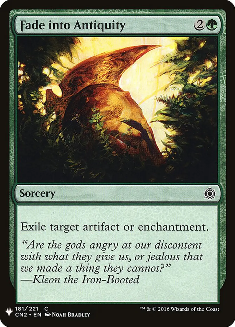 Fade into Antiquity (The List) 1
