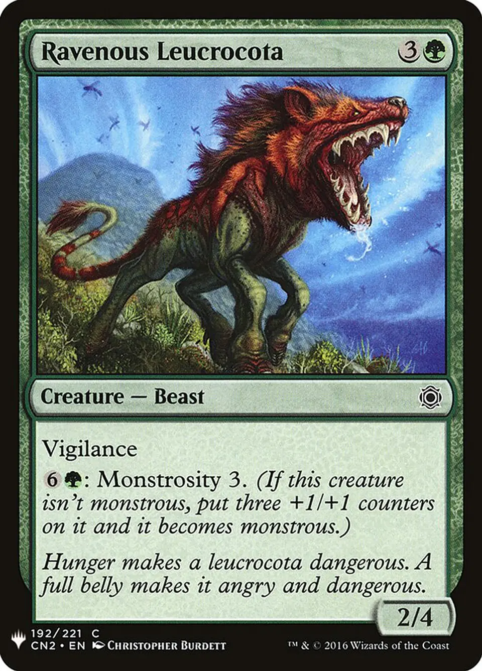 Ravenous Leucrocota (The List) 1