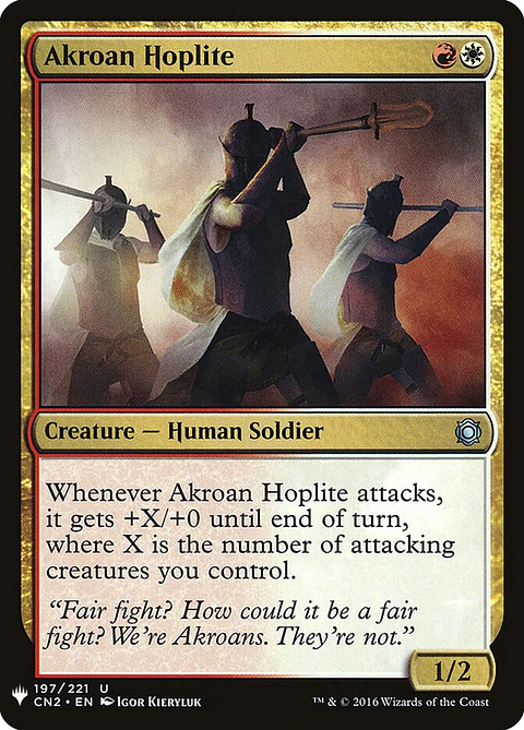 Akroan Hoplite (The List)
